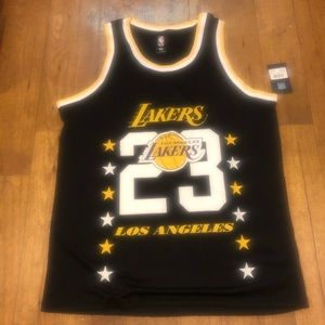 NWT Lebron 23 Lakers Black NBA Jersey Size Large